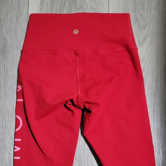 Lululemon Wunder Under High-Rise Tight 25" *Lunar New Year Dark Red Size 4 EUC - Picture 4 of 5